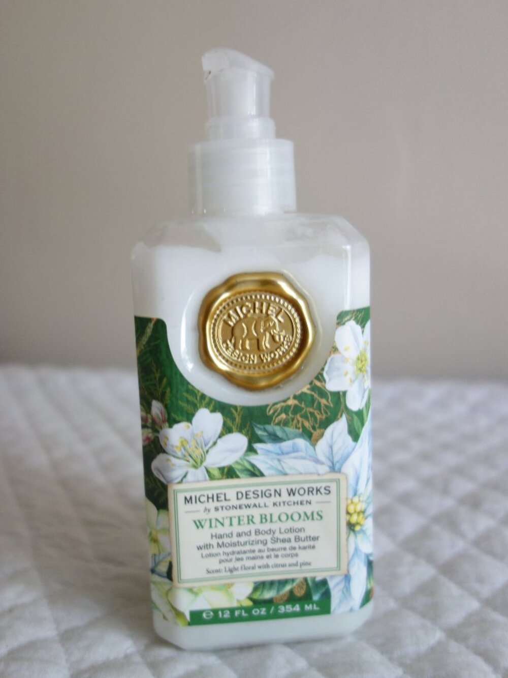 New MICHEL DESIGN WORKS Winter Blooms Hand and Body Lotion 12 oz